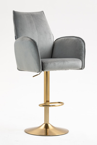 HR280W Acél Modern Velúr Szék Arany lábbal