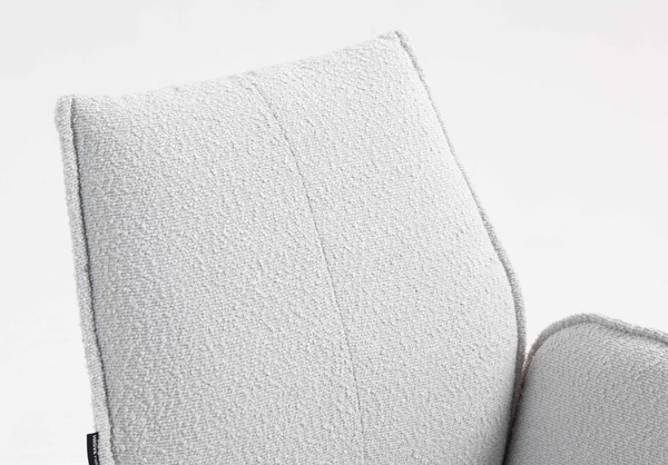 HR280 CSILLAGLÁB Szürke modern boucle szék arany lábbal