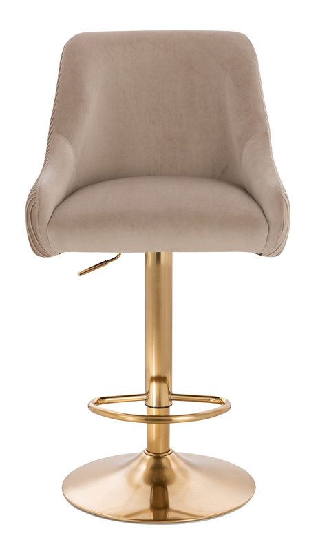 HR920W Latte Modern Velúr Szék Arany lábbal