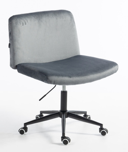 HR150K Grafit Modern Velúr Szék Fekete lábbal