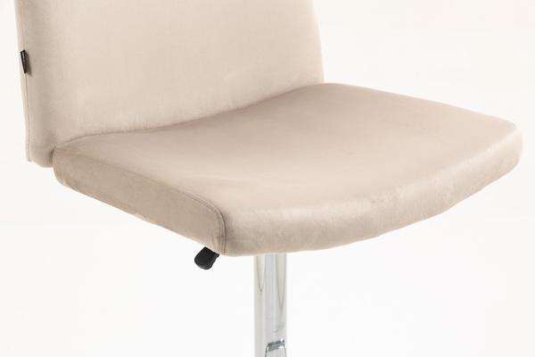 HR150W Latte Modern Velúr Szék Krómozott lábbal