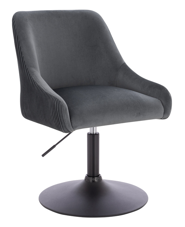 HR920N Grafit Modern Velúr Szék Fekete lábbal