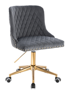 HR940K Grafit Modern Velúr Szék Arany lábbal