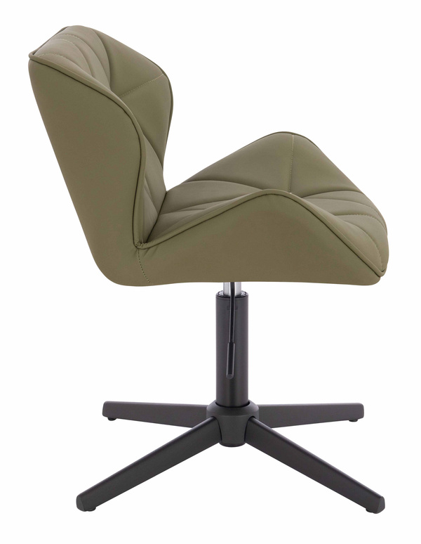 HR111CROSS Khaki Műbőr Premium Soft szék fekete lábbal