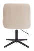 HR920CROSS Krémszínű Modern Velúr Szék Fekete lábbal