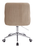 HR920K Latte Modern Velúr Szék Krómozott lábbal