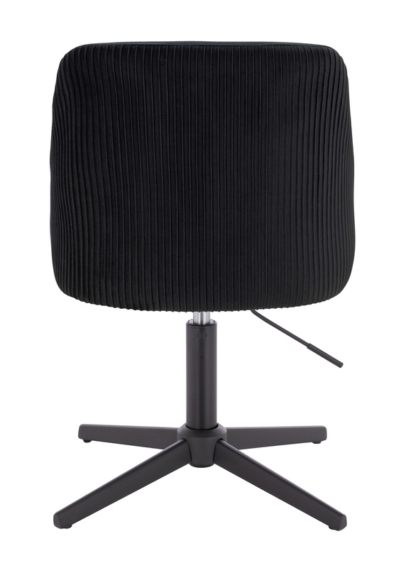 HR920CROSS Fekete Modern Velúr Szék Fekete lábbal