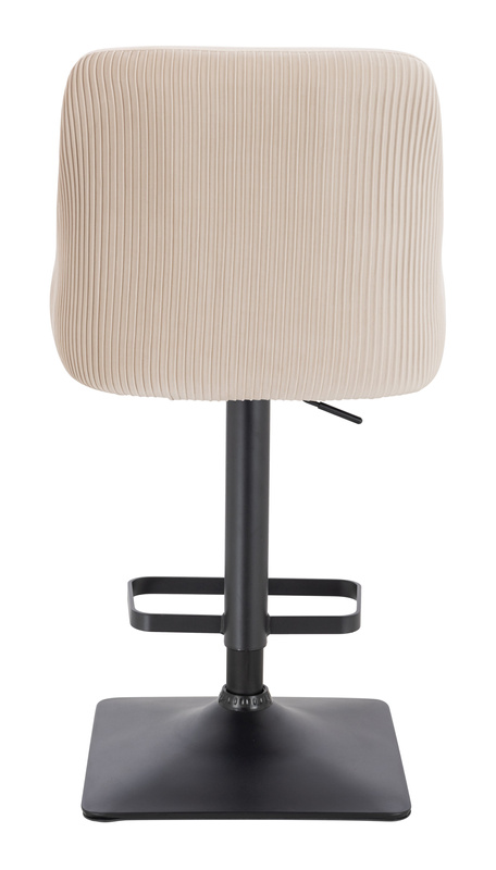 HR920KW Krémszínű Modern Velúr Szék Fekete lábbal