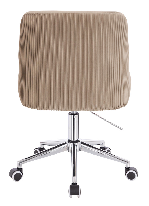 HR920K Latte Modern Velúr Szék Krómozott lábbal