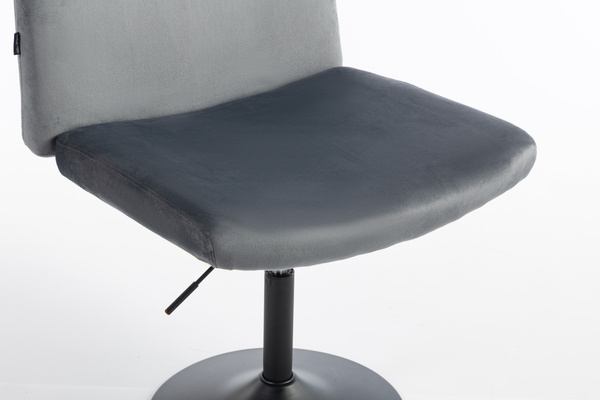 HR150N Grafit Modern Velúr Szék Fekete lábbal