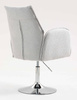 HR280N Szürke modern boucle szék krómozott lábbal