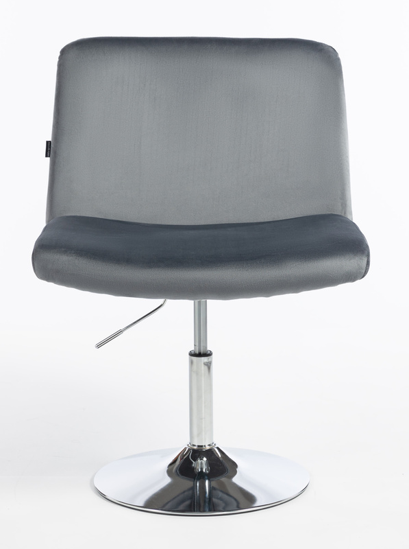 HR150N Grafit Modern Velúr Szék Krómozott lábbal
