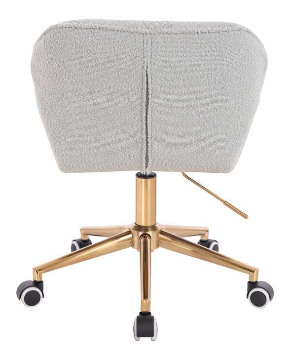 HR111K Szürke modern boucle szék arany lábbal