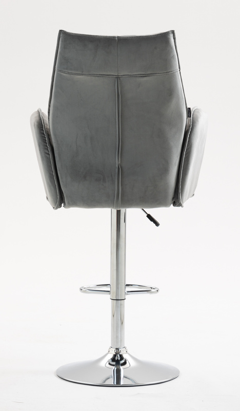 HR280W Acél Modern Velúr Szék Krómozott lábbal