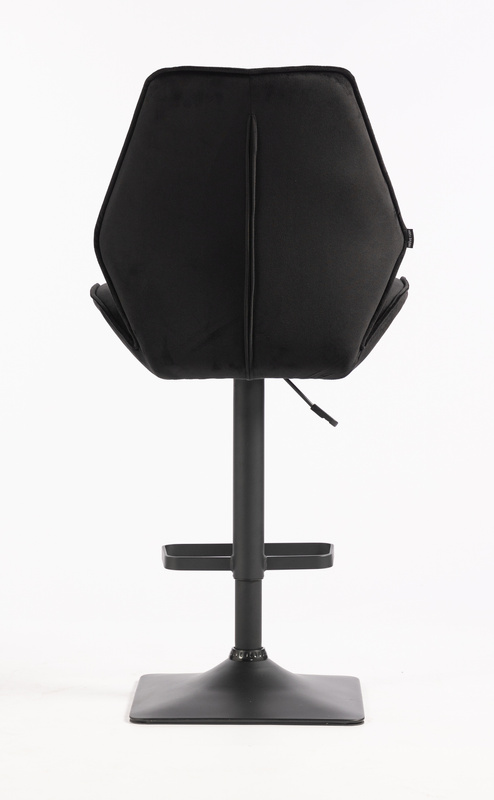 HR350KW Fekete modern velúr szék fekete lábbal