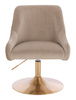 HR920N Latte Modern Velúr Szék Arany lábbal
