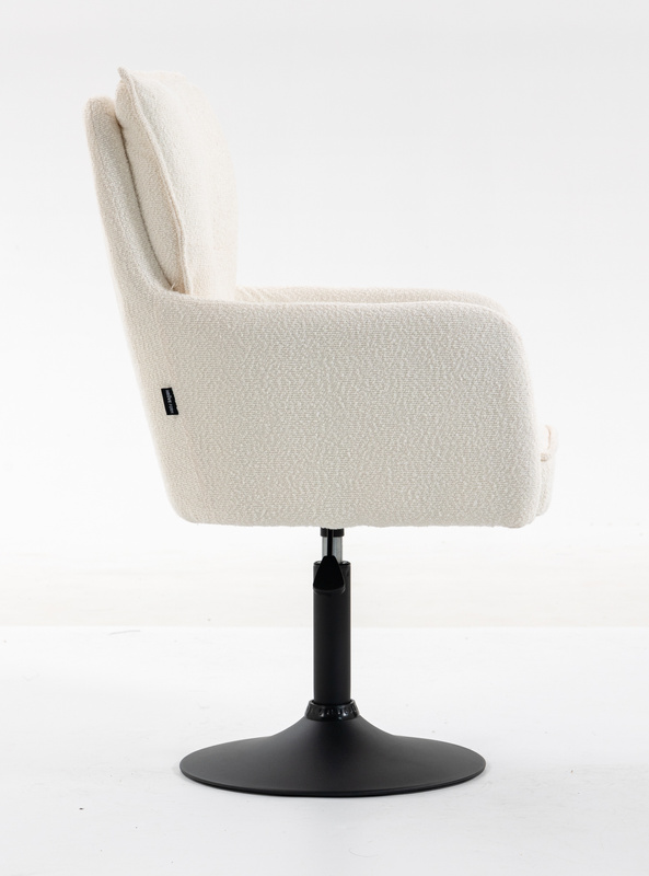 HR250N Krémszínű Bárány Szék Fekete Lábbal