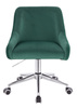 HR920K Sötétzöld Modern Velúr Szék Krómozott lábbal