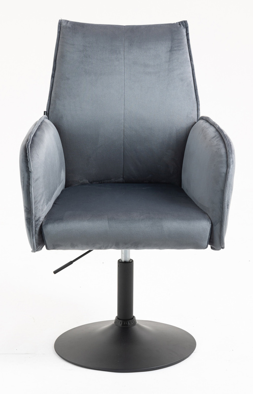HR280N Grafit Modern Velúr Szék Fekete lábbal