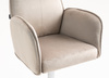 HR280W Latte Modern Velúr Szék Krómozott lábbal