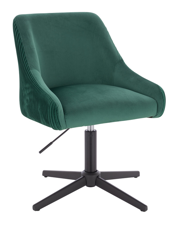 HR920CROSS Sötétzöld Modern Velúr Szék Fekete lábbal