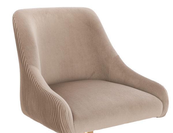 HR920W Latte Modern Velúr Szék Fekete lábbal