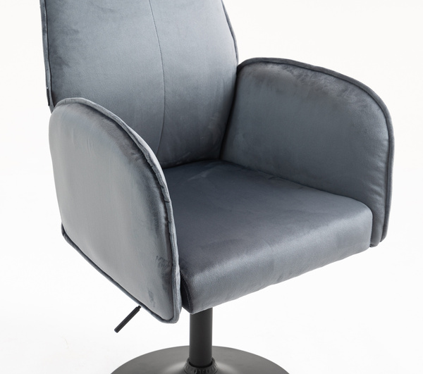 HR280N Grafit Modern Velúr Szék Fekete lábbal