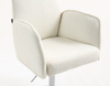HR280N Krémszínű modern boucle szék krómozott lábbal