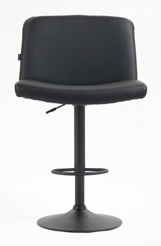HR150W Fekete Modern Műbőr Szék Fekete lábbal
