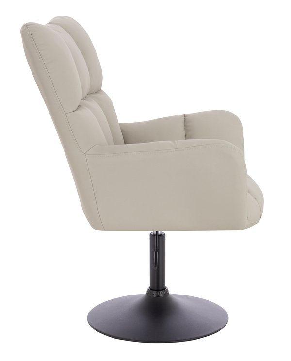 HR650N Ecru Műbőr Premium Soft szék fekete lábbal