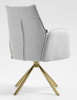HR280 CSILLAGLÁB Szürke modern boucle szék arany lábbal