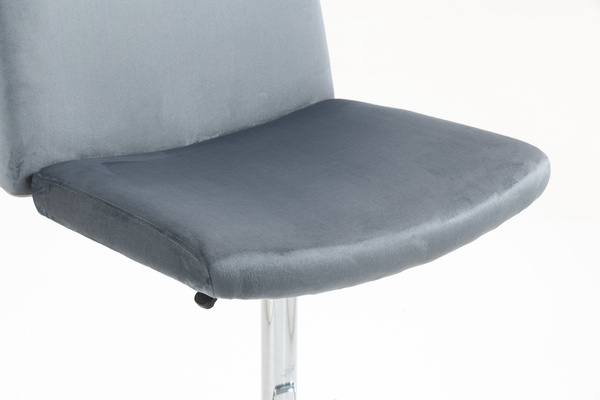 HR150W Grafit Modern Velúr Szék Krómozott lábbal
