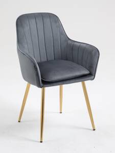 HR2022 Grafit modern velúr szék