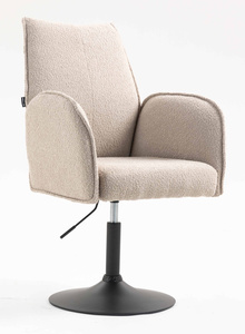 HR280N Latte modern boucle szék fekete lábbal