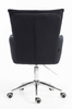 HR250K Fekete modern velúr szék krómozott lábbal