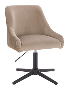 HR920CROSS Latte Modern Velúr Szék Fekete lábbal