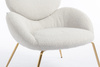 HR2045 Szürke modern boucle szék arany lábbal