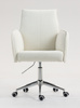 HR280K Krémszínű modern boucle szék krómozott lábbal