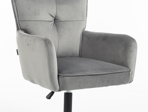 HR250N Grafit modern velúr szék fekete lábbal