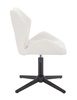 HR212CROSS Krémszínű modern boucle szék fekete lábbal