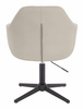 HR831CROSS Ecru Műbőr Premium Soft szék fekete lábbal