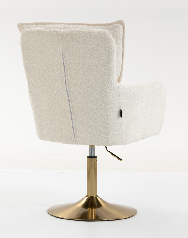 HR250N Krémszínű Bárány Szék Arany Lábbal