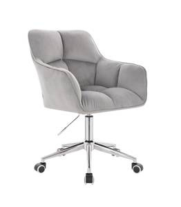 HR550K Acél modern velúr szék krómozott lábbal