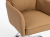 HR250K Karamell Színű Prémium Soft Műbőr Szék Krómozott Lábbal