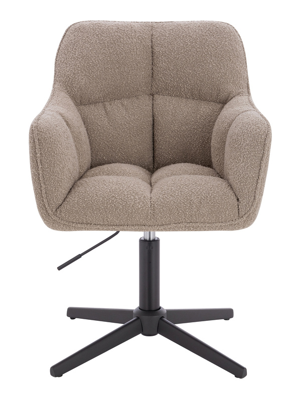 HR550CROSS Latte modern boucle  szék fekete lábbal