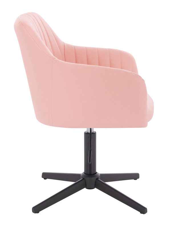 HC190CROSS Rózsaszín Modern Műbőr Szék Fekete lábbal