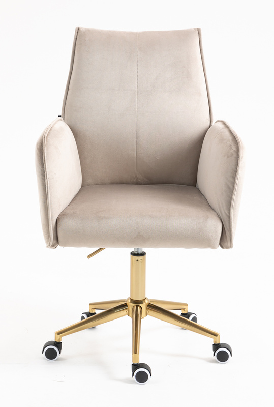 HR280K Latte Modern Velúr Szék Arany lábbal