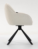 HR2055 CSILLAGLÁB Krémszínű Modern Boucle Szék Fekete lábbal