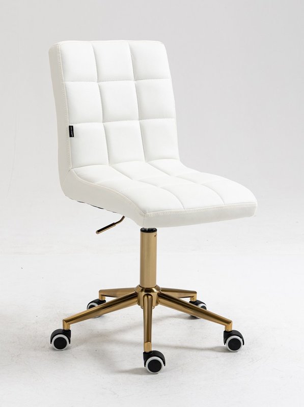 HC1015K Fehér szék arany lábbal