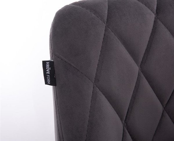 HR1054N Grafit modern velúr szék